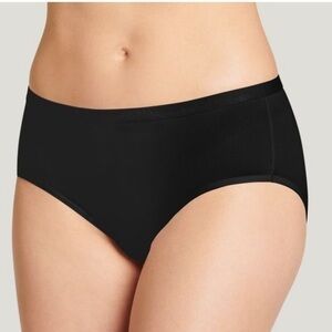 NWT Halogen black seamless tagless light hipster underwear soft Sz XL
